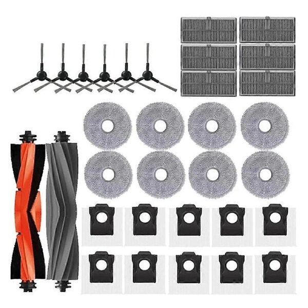 For L10s Pro Ultra Heat, X30 Ultra, X30 Pro Vacuum Cleaner Replacement Accessories Main Side Brush Filter Mop Bag