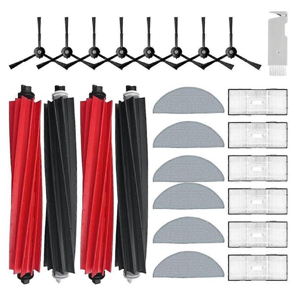 Replacement Parts Accessories Kit for S8/S8+/S8 Pro Ultra Robot Vacuum Cleaner Accessories Kit Cleaning Tool