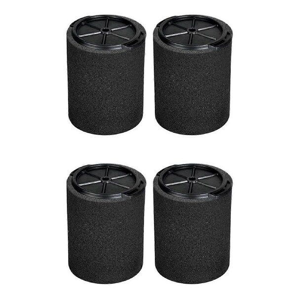 4pcs VF7000 Wet Vac Filter Compatible with for 5-20 Gallon Wet/Dry Vacuums, Replacement Foam Wet Filter