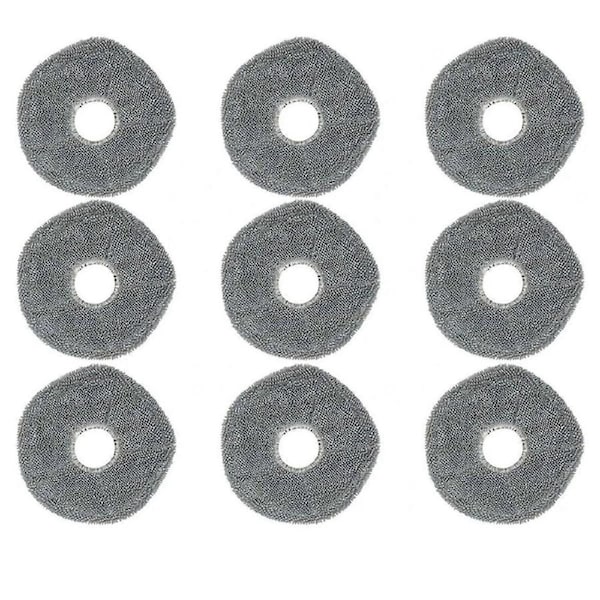9pcs Mop Cloth Washable for X9 Pro / X10 Pro Omni Robot Vacuum Replacement Parts Vacuum Mopping Pad