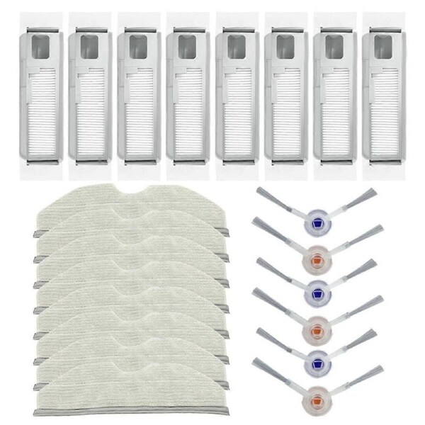 Compatible for Freo X Plus Replacement Parts Accessories Side Brush Hepa Filter Dust Bag Mop Cloth