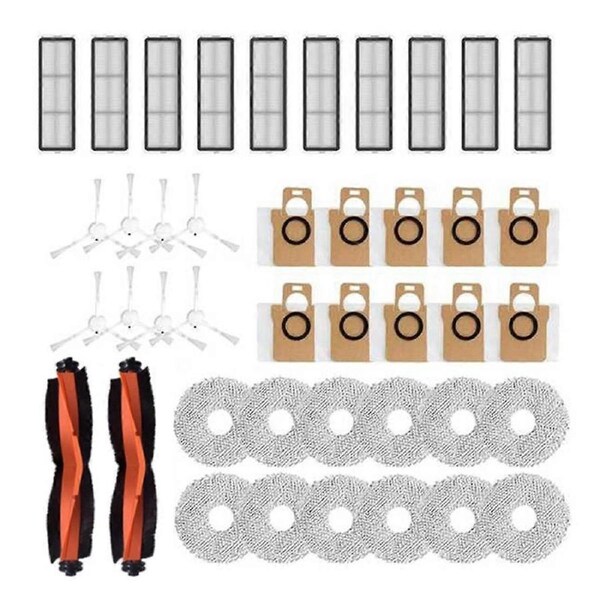 For X20+/X20Plus Robot Vacuum Cleaner Accessories Roller Side Brush Filter Mop Cloth Dust Bags Replacements Parts