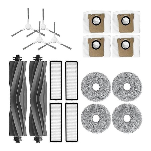 Compatible for X20+X20Plus Robot Vacuum Cleaner Spare Parts, Main Brush, Side Brush, Dust Bag,Cloth Accessories