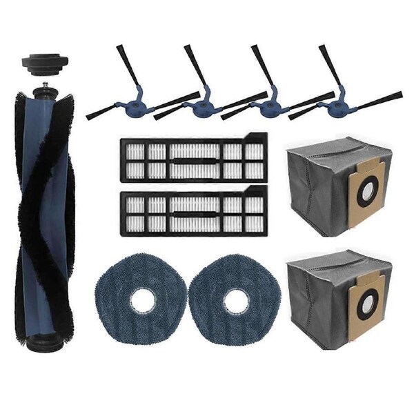 For X10 Pro Omni T2351 Robot Vacuum Replacement Parts Main Roller Side Brush Hepa Filter Mop Pad Cloth Dust Bag