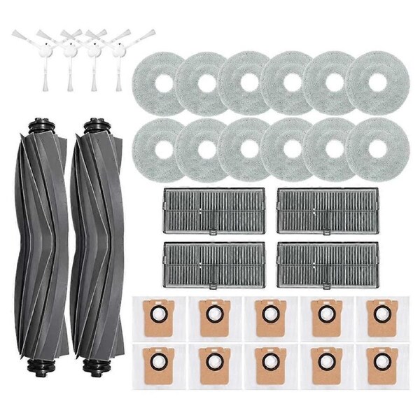 For M30S D103CN Robot Vacuum Main Side Brush Hepa Filter Mop Cloth Dust Bags Spare Parts Accessories