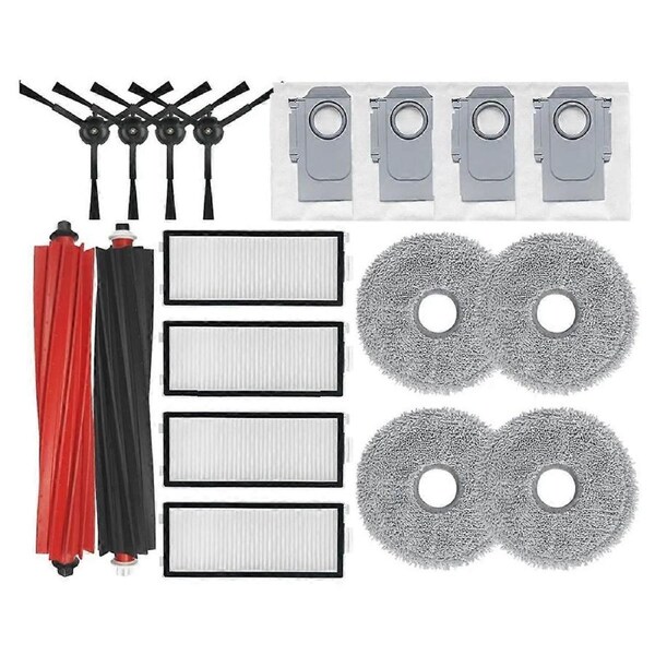 Compatible for V20 / P10s Pro Replacement Main Side Brush HEPA Filter Mop Pads Dust Bags Spare Parts