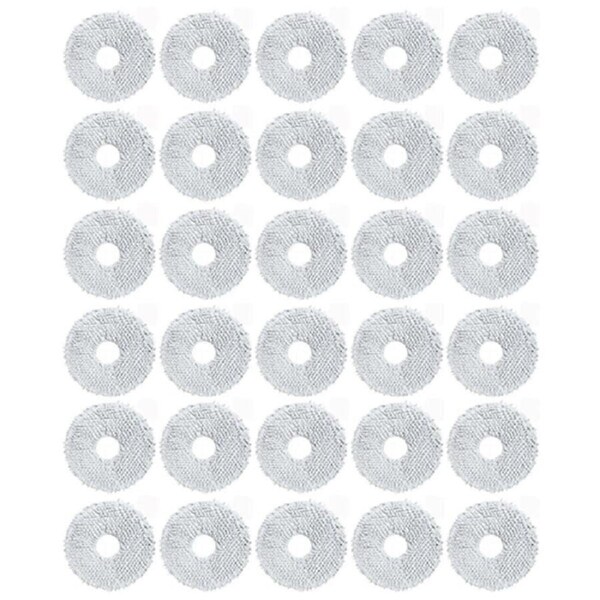 30PCS Mop Rag for Dream Bot L10S Pro L10S Ultra L20 Ultra X20 Pro X30 X30 Pro L30 Ultra S10 / S10 P