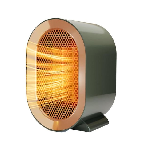 Nevenka Electric Space Heater 1200W Two-Speed Dumping shutdown for Indoor-Green