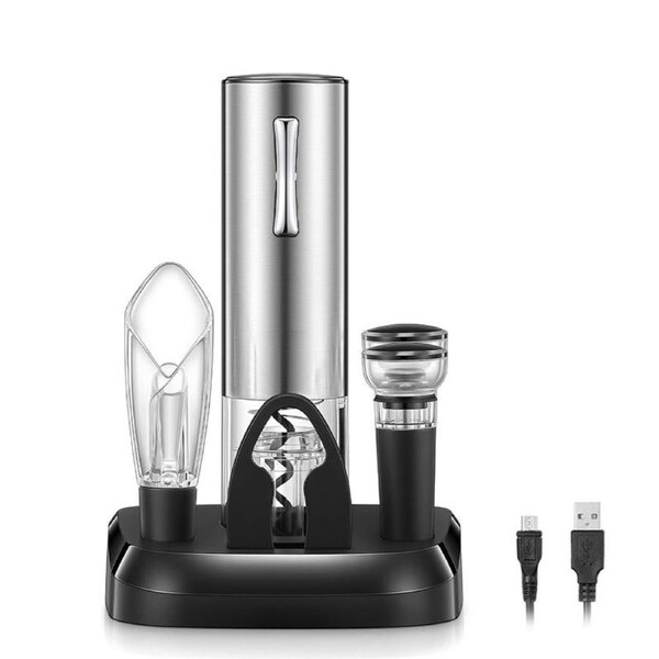 Nevenka Electric Wine Opener with Foil Cutter & Wine Aerator Rechargeable