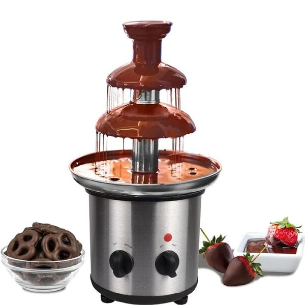Nevenka 3 Tier Chocolate Fountain Adjustable Temperature for Party Buffet