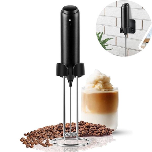 Nevenka Handheld Milk Frother with Stand Rechargeable for Coffee Matcha