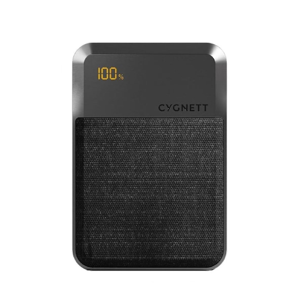 Cygnett ChargeUp Reserve 3rd Gen 10K mAh Power Bank-Black ,Triple Port(Dual USB-C 20W/18W + 1xUSB-A 18W),40cm USB-C Cable,2 Years Warranty