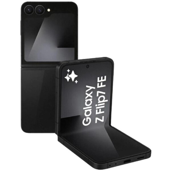 Samsung Galaxy Z Flip7 FE 5G 128GB (Black) Model Number SM-F761BZKAATS