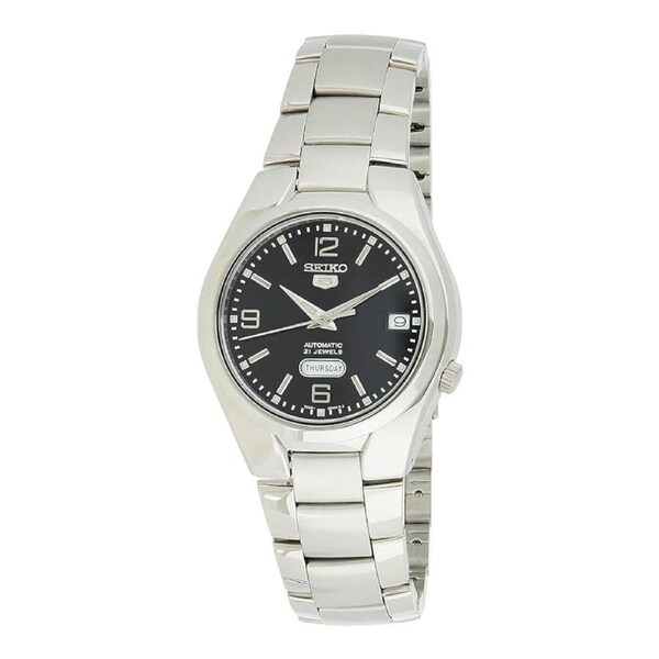Seiko 5 SNK623K1 Mens Automatic Watch Black Dial 21 Jewels Stainless Band