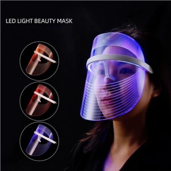LED Light Photon Cordless Face Mask Rejuvenation Skin Therapy Wrinkles
