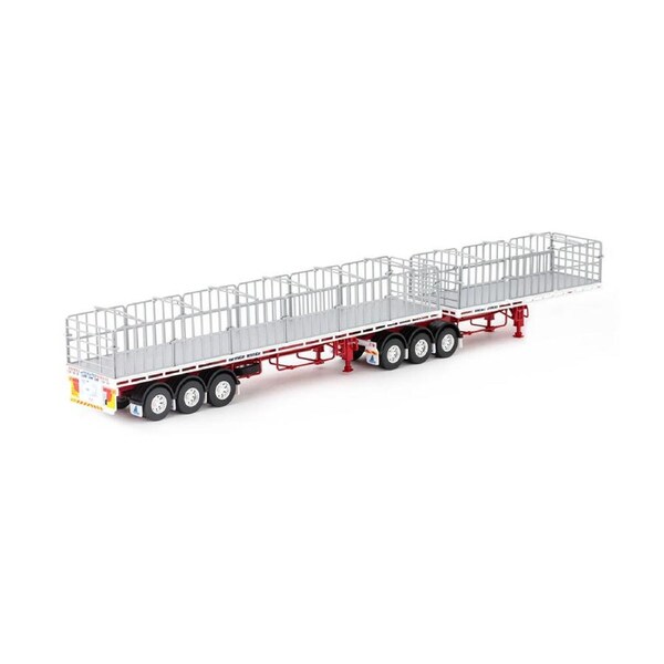 Drake 1:50 Scale MaxiTRANS B Double Flat Top Diecast Trailer