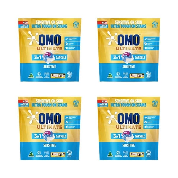 Omo Ultimate 3in1 Sensitive Laundry Capsules - 112 Tabs