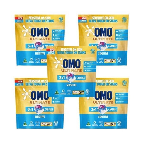 Omo Ultimate 3in1 Sensitive Laundry Capsules - 140 Tabs