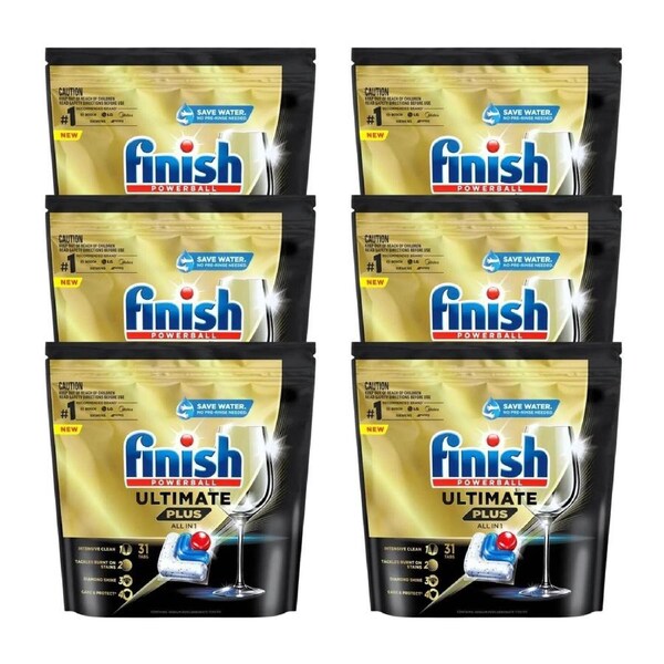 Finish Ultimate Plus Dishwasher Tablets - 186 Tabs