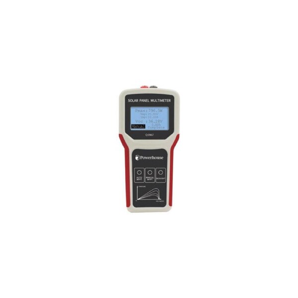 Powerhouse Q0967 PV Solar up to 800W & Large LCD with Panel Tester 12-60V