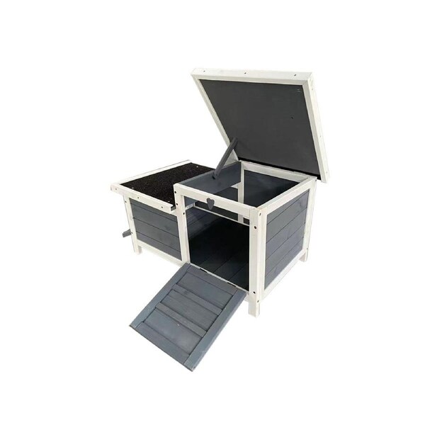 YES4PETS Rabbit Hutch Cat House Cage Guinea Pig Ferret Cage Wooden Outdoor