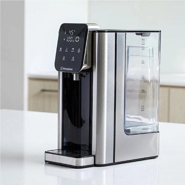 Westinghouse 2.7L Digital Instant Hot Water Dispenser/Urn/Boiler - Beautifully Designed Stainless Steel - Baby Bottle Function - Adjustable Presets
