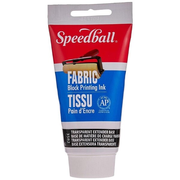 Speedball Versatile Fabric Block Printing Extender Ink Base 75ml Transparent