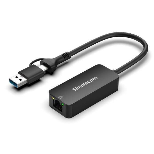 Simplecom Nu405C Superspeed Usb C And Usb A Ethernet Network Adapter