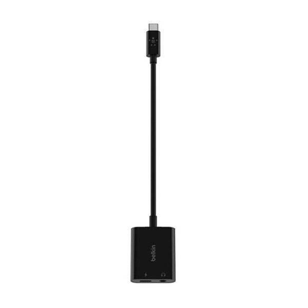 Belkin Rockstar Audio Usb C Charge Adapter Black