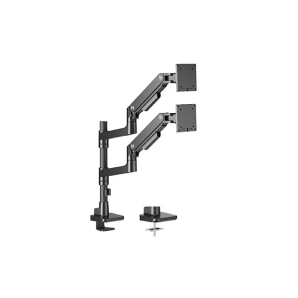 Brateck Ldt81 C024P B Noteworthy Pole Mounted Dual Monitor Arm