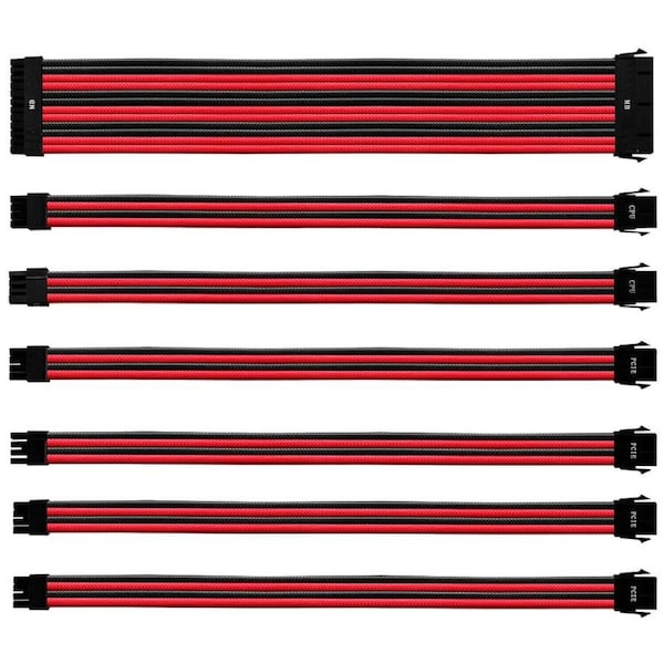 Cooler Master Sleeved Extension Cable Kit Red/Black