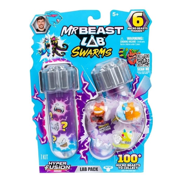 MrBeast Lab Swarms Hyper Fusion Series Lab 6 Pack Figure (Designs may vary)