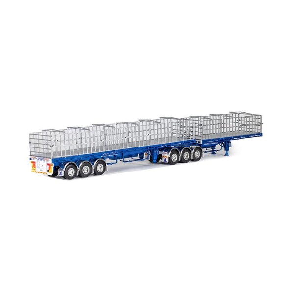 Drake 1:50 Scale MaxiTRANS B Double Flat Top Metallic Blue Model