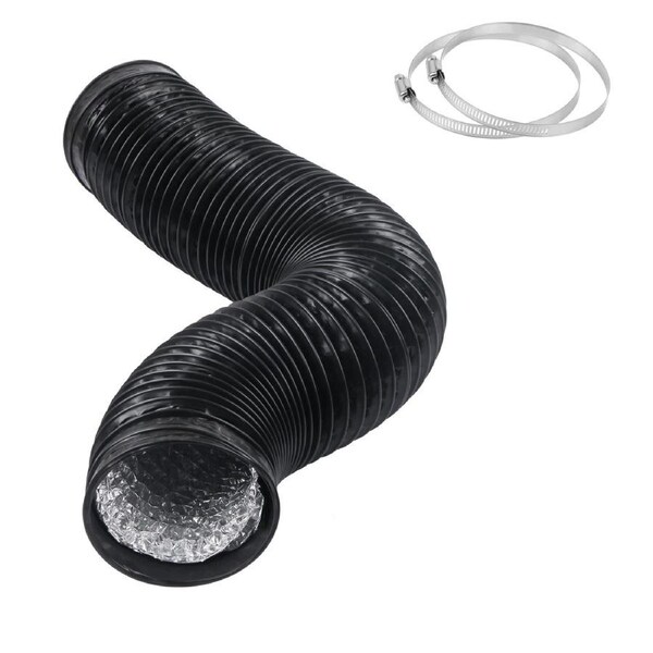 Flexible Aluminium Ducting 203mm x 7.6m 4 Layer Vent Hose HVAC Dryer