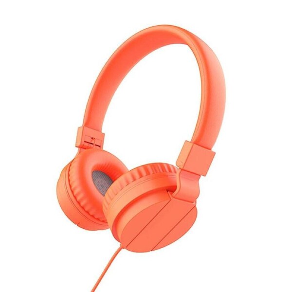 JOYBUY GS778 Orange Lightweight Foldable Wired Stereo Headphones for Kids/Adults