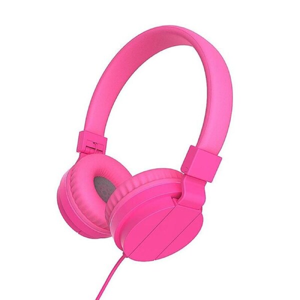 JOYBUY GS778 Pink Foldable Wired Stereo Headphones for Kids/Adults