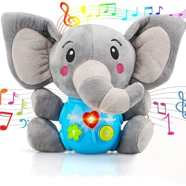 JOYBUY Plush Musical Elephant Toy - Luminous Toy