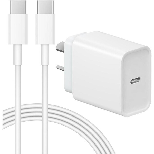 JOYBUY 20W Fast Wall Charger with 2m USB-C to C Cable for iPhone iPad Galaxy