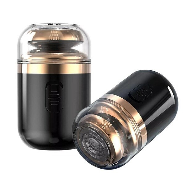 JOYBUY Mini Rechargeable Capsule Shaver For Travel Portable Electric Razor-Black