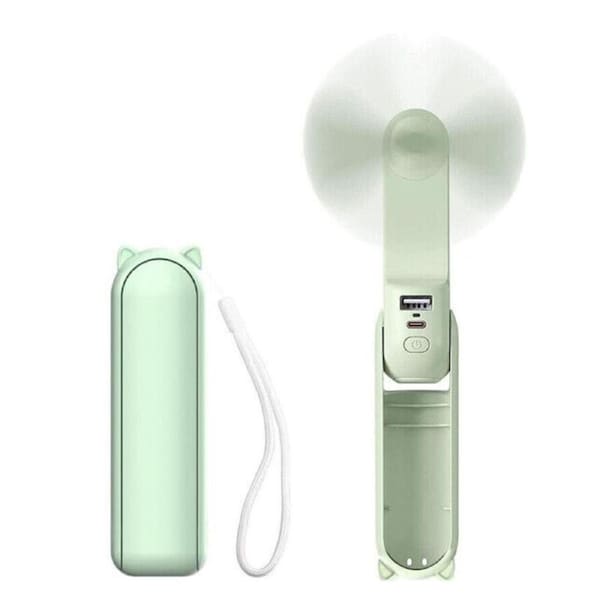 JOYBUY 3-in-1 Handheld Pocket Fan USB-C Rechargeable Battery Operated Mini Fan