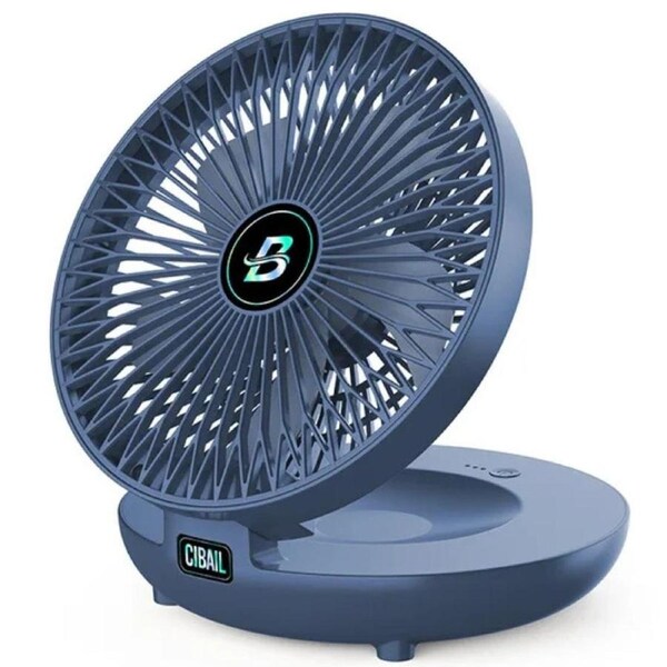 JOYBUY 3-Speed Wall Hanging Foldable Rechargeable Household Fan for Kitchen