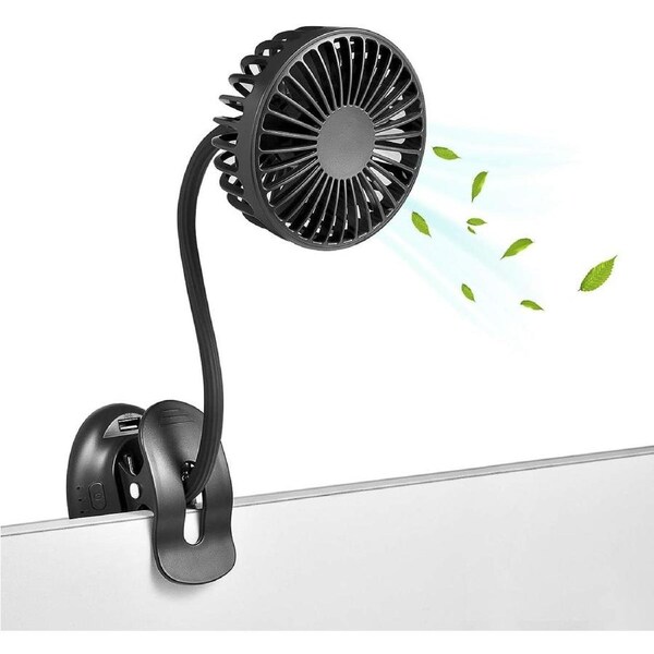 JOYBUY USB Clip Fan Rechargeable with Power Bank Function 3 Speeds