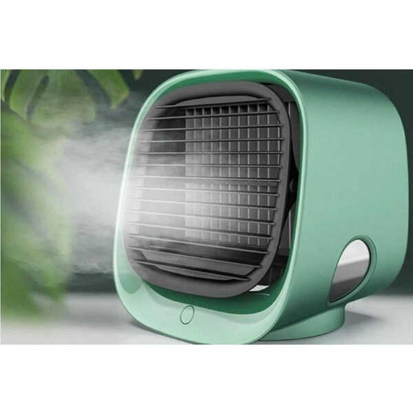 JOYBUY Green Portable Air Conditioner Rechargeable 3-Speed Personal Desk Cooler