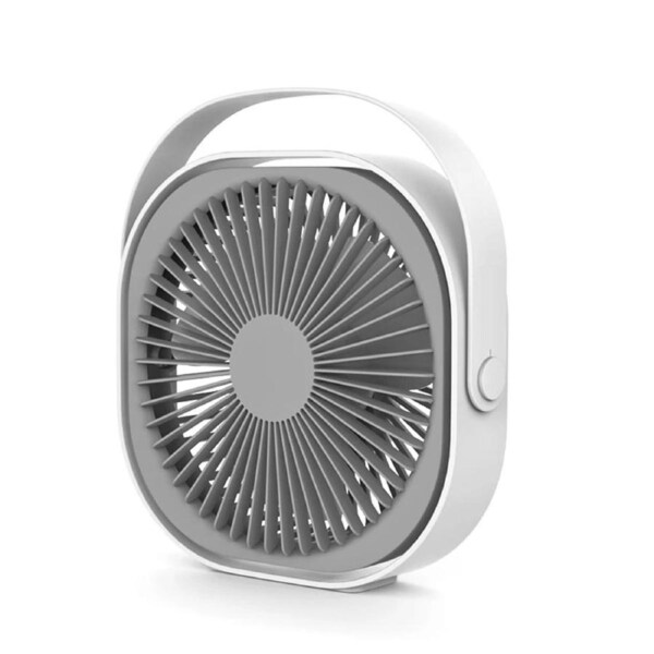 JOYBUY Rechargeable 360° Rotatable Desktop USB Fan with 4000mAh Built-in Battery
