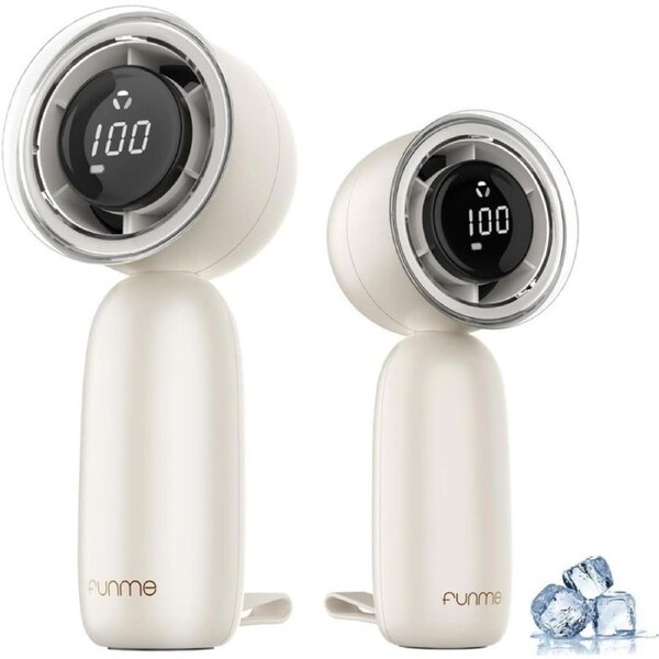 JOYBUY Funme Turbo Handheld Fan 14000RPM 5-Speed Adjustable 3000mAh Pocket Fan with Digital Display