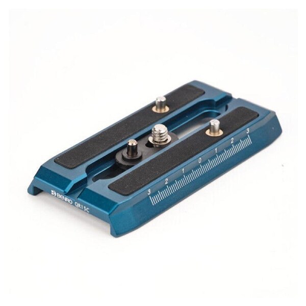 Benro QR15C Slide-In Video QR Plate For KH25PC & KH26PC Tripod Accessory Blue