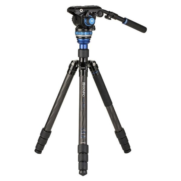 Benro C3883T S6PRO Head Aero6 Travel Video Folding Tripod Kit Black