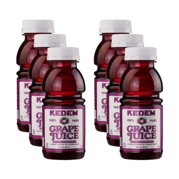 Kedem Concord Grape Juice Mini Plastic Bottle 240Ml x 6