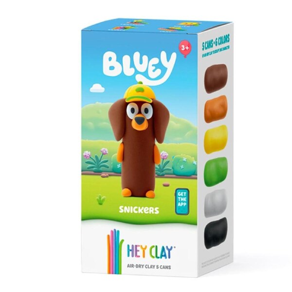 Hey Clay Bluey Single Character Snickers Set