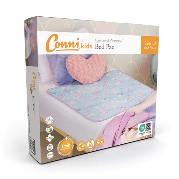 Conni Kids Bed Pad - Mermaid Print